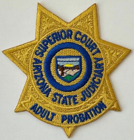 ARIZONA SUPERIOR COURT ADULT Probation Officer Soft Badge Patch with VELCRO